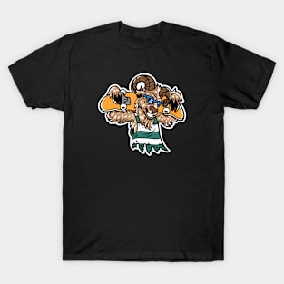 Cool Goat Skater Cartoon T-Shirt